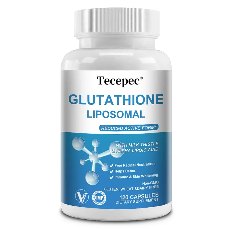 Liposomal Glutathione Supplements Free Radical Neutralization Skin Whitening Immunity Liposomal Glutathione Skin Support