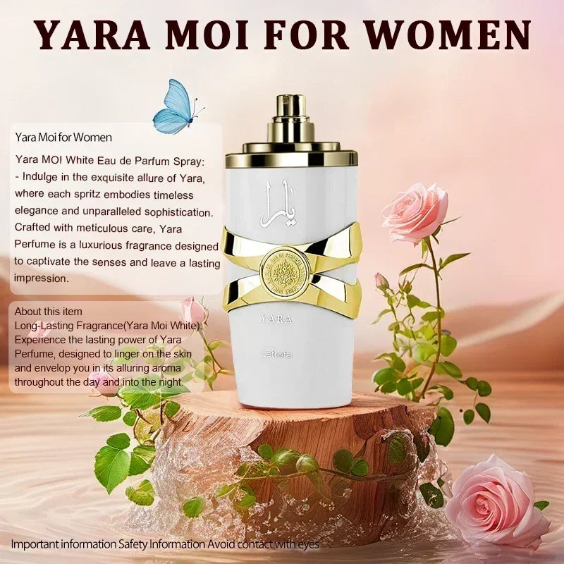 Original Yara Perfumes with Gift Box 100ml Luxury Brand Lasting Fragrance Women Perfume Spray Floral Scent Eau De Parfum Cologne