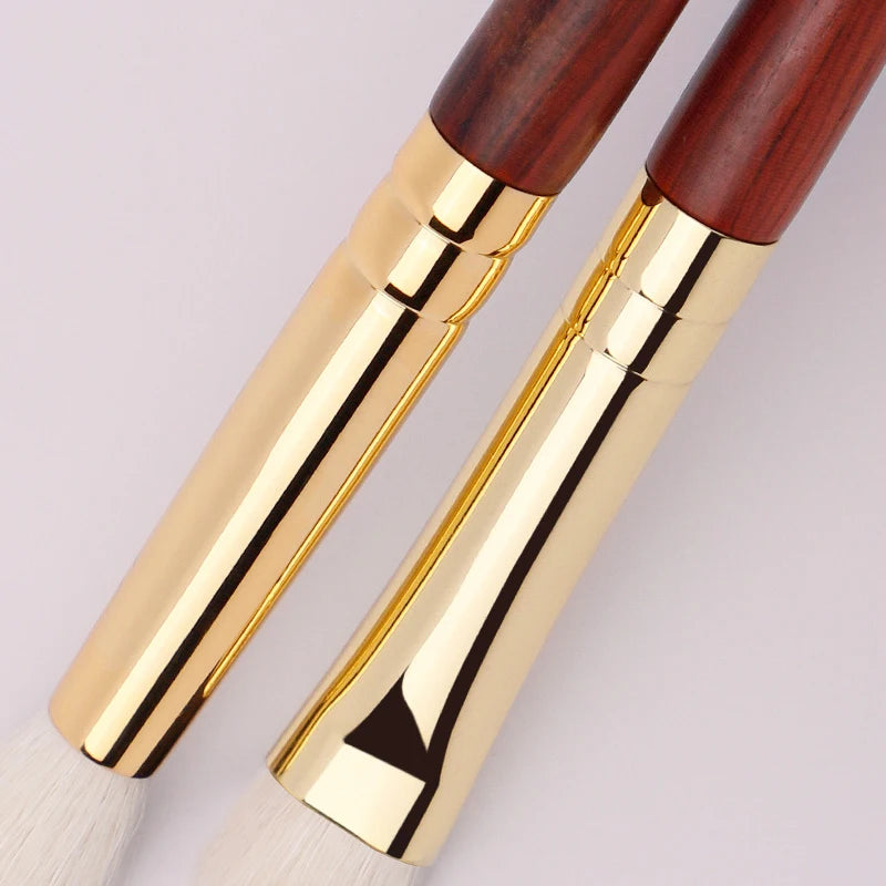 MyDestiny-Luxury 9pcs Professional Makeup Brush Set Rosewood High Grade Brush Set Soft Animal Fox Squirrel Goat Hair