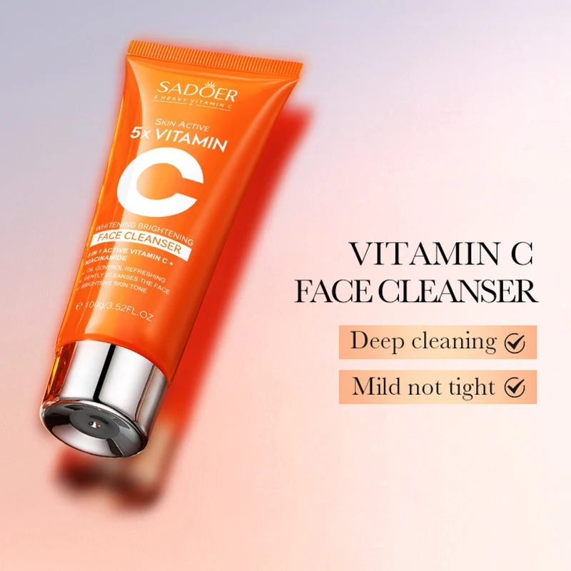 SADOER Vitamin C Skin Care Sets Face Cream Moisturizing