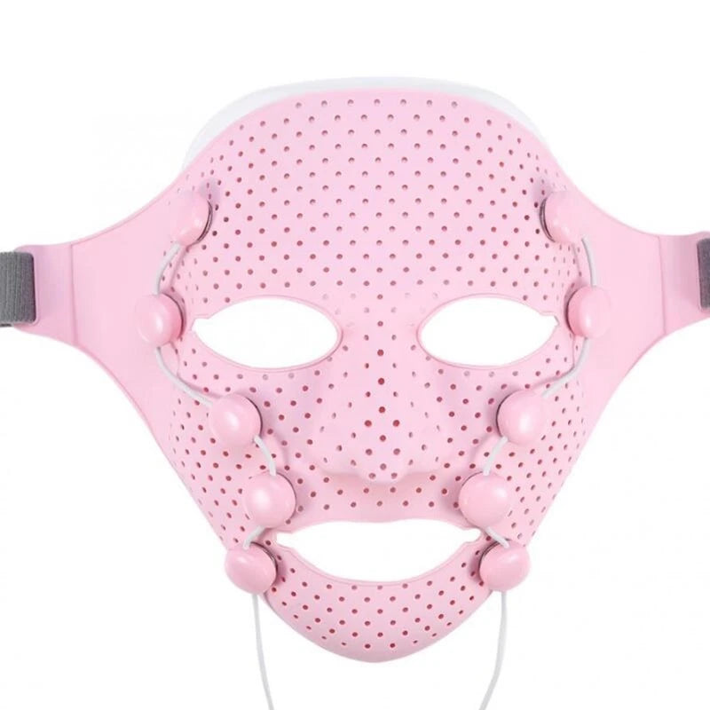 3D Silicone Facial Mask Electric EMS Vibration Face Massager Skin Rejuvenation Quick Face Lift Mask V Face Slim Massager