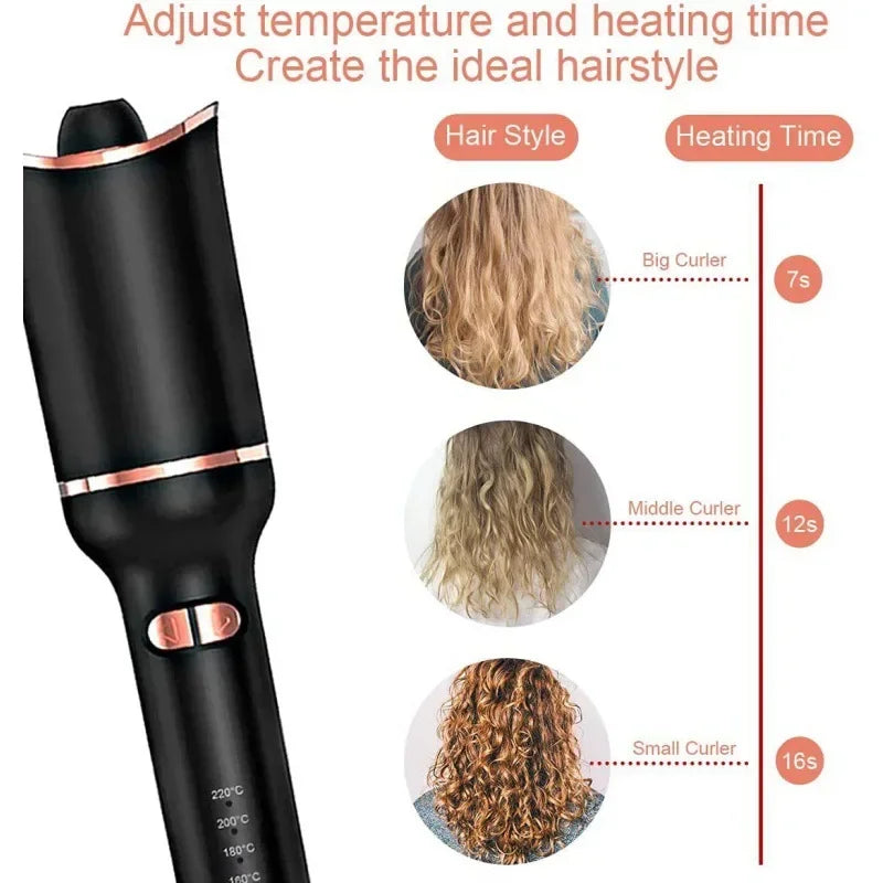 Automatic Hair Curler Auto Hair Curling Iron Ceramic Rotating Air Curler Air Spin Wand Styler Curl Machine Magic Hair Curler