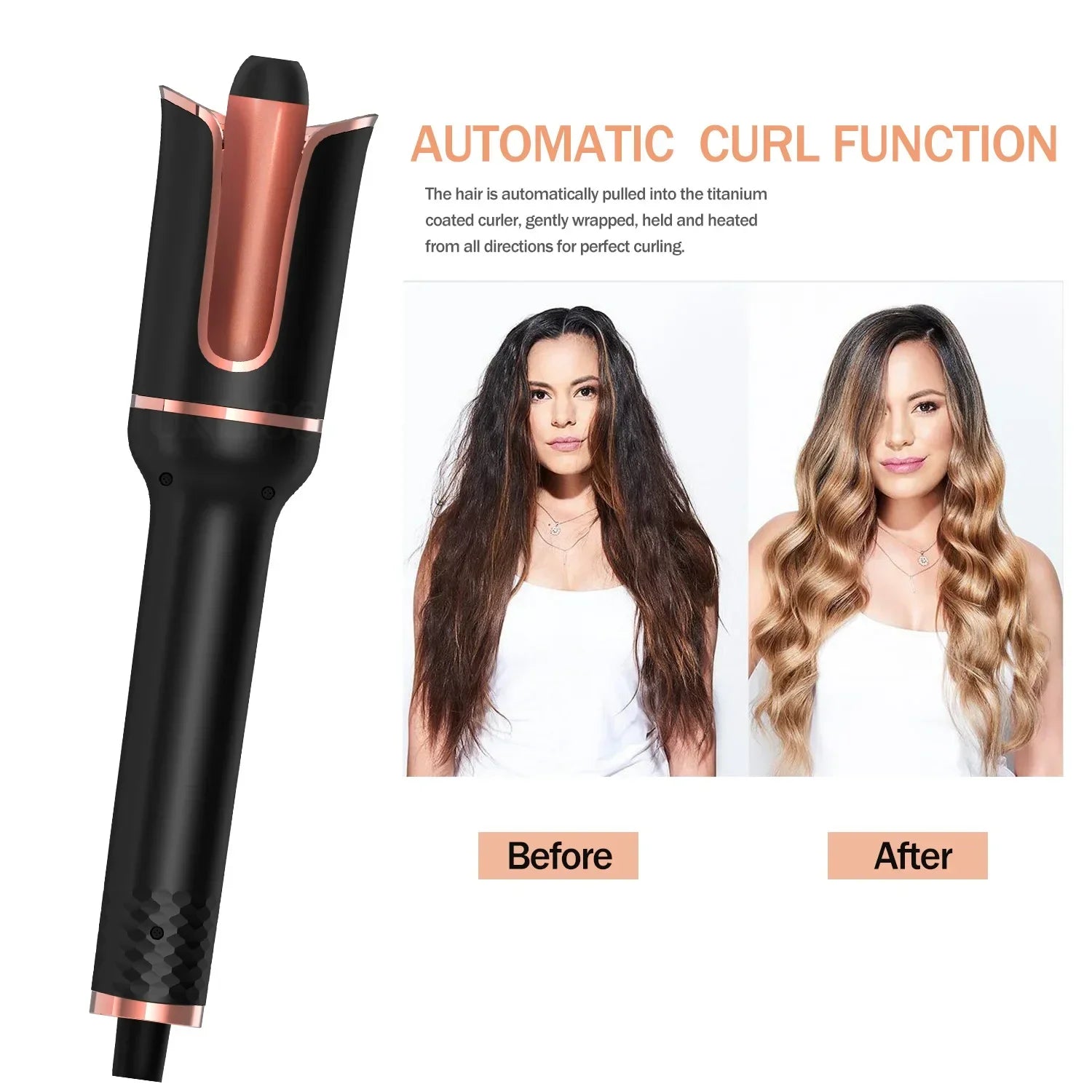 Automatic Hair Curler Auto Hair Curling Iron Ceramic Rotating Air Curler Air Spin Wand Styler Curl Machine Magic Hair Curler