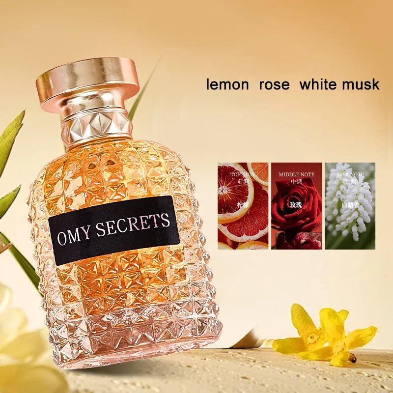 Brand Rose Light Fragrance Women's Perfume Bright Crystal Natural Lasting 50ml Body Spray Jasmine Miss Fruity Eau De Toilette