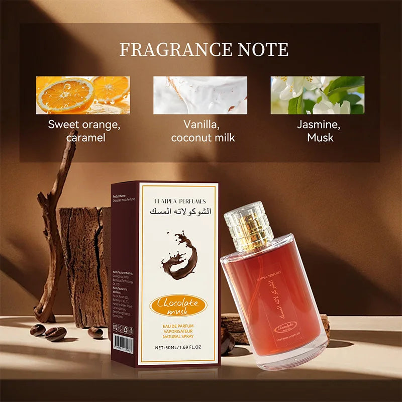 Brand Luxury Vanilla Purfume Chocolate Musk Perfume Spray Long-lasting Fragrance Scent Eau De Parfum Charm Mujer Originales New