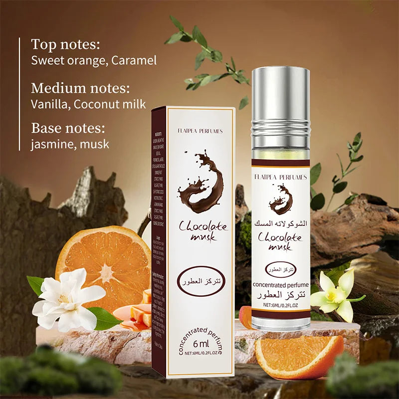 Chocolate Musk Vanilla Perfume Spray,Jasmine Orange Orange Floral Fruit Scent Alcohol Free Non Irritating Fragrance,Long-Lasting