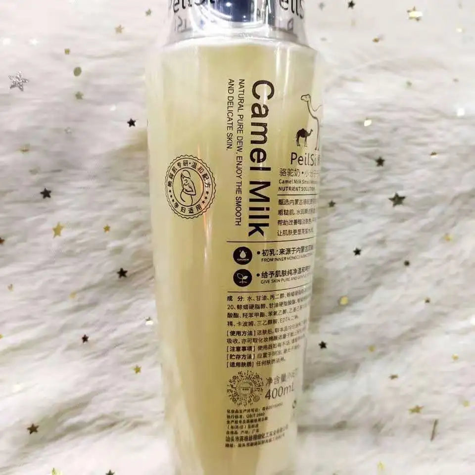 400ml Camel Milk Molecule Toner Collagen Repairing Moisturizing Face Smoothes Wrinkles Toner Oil Control Beauty Skin Face